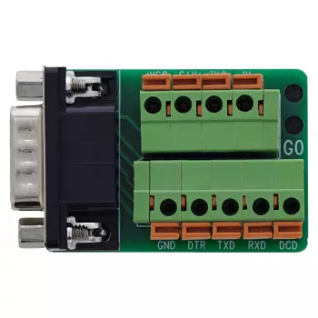 InLine 92501B kaapeliliitin riviliitin / D-Sub 9 musta, vihreä