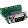 InLine 92501D johdinliitin riviliitin / D-Sub 9 musta, vihreä