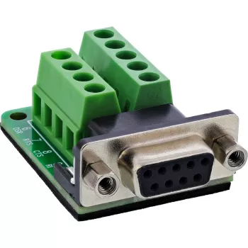 InLine 92501E kaapeliliitin riviliitin / D-Sub 9 musta, vihreä