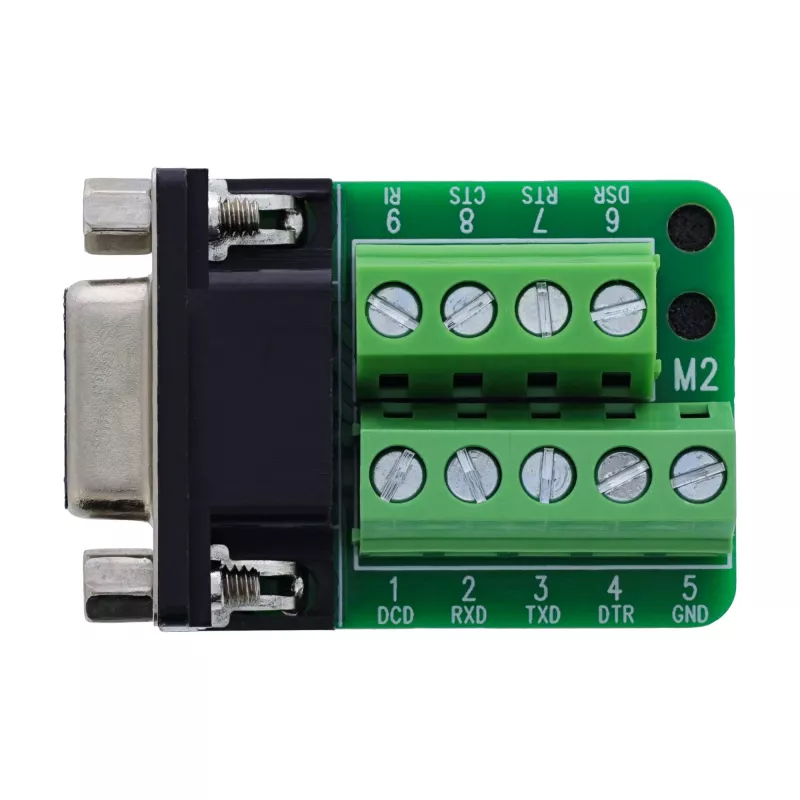 InLine 92501E kaapeliliitin riviliitin / D-Sub 9 musta, vihreä