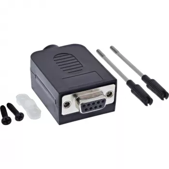 InLine 92501G liitin liitinlohko / D-Sub 9 musta