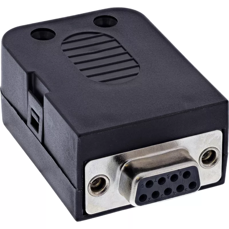 InLine 92501G liitin liitinlohko / D-Sub 9 musta