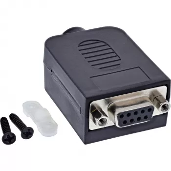 InLine 92501H kaapeliliitin liitinlohko / D-Sub 9 musta