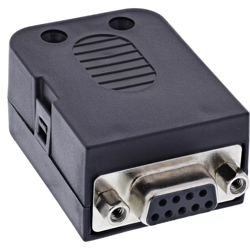 InLine 92501H kaapeliliitin liitinlohko / D-Sub 9 musta