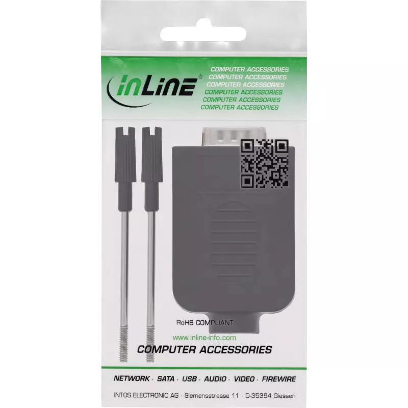 InLine 92501I kaapeliliitin riviliitin / D-Sub 9 musta