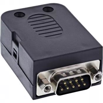 InLine 92501J kaapeliliitin riviliitin / D-Sub 9 musta