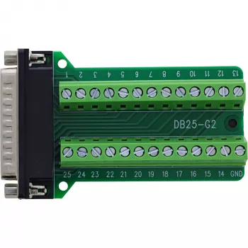 InLine 92502F kaapeliliitin riviliitin / D-Sub 25 vihreä