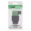 InLine 92504A kaapeliliitin USB-A / riviliitin, 5-napainen musta, vihreä