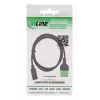 InLine 92504F kaapeliadapteri USB-C / riviliitin, 5-napainen musta, vihreä
