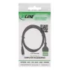 InLine 92504C kaapeliadapteri Micro USB / riviliitin, 5-napainen musta, vihreä