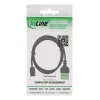 InLine 92504D johdinliitin Micro-USB / riviliitin, 5-napainen musta, vihreä