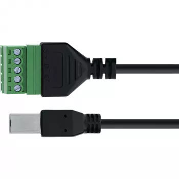 InLine 92504I kaapeliliitin USB-B / riviliitin, 5-napainen musta, vihreä