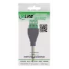 InLine 92504L kaapeliliitin 6,35 mm 3-napainen TRS-kuulokeliitin / riviliitin 3 liitintä musta, vihreä