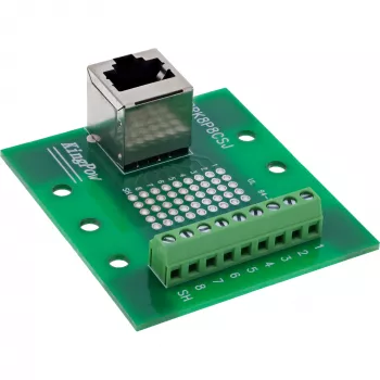 InLine 92505A kaapeliliitin RJ45 8P8C / riviliitin 9 napaa vihreä
