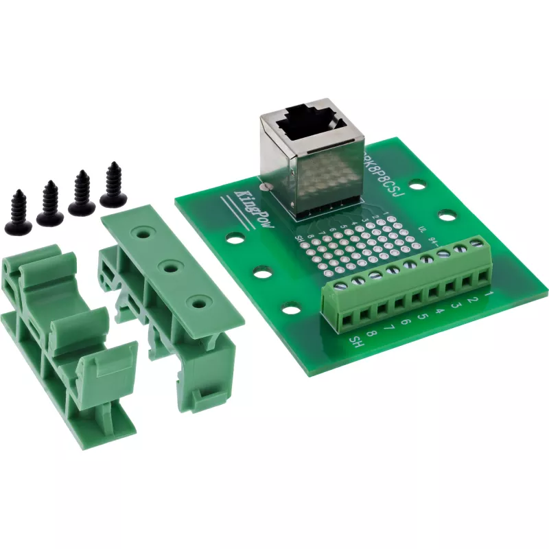 InLine 92505A kaapeliliitin RJ45 8P8C / riviliitin 9 napaa vihreä