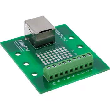 InLine 92505B RJ45-liitin riviliitin, suora, DIN-kisko