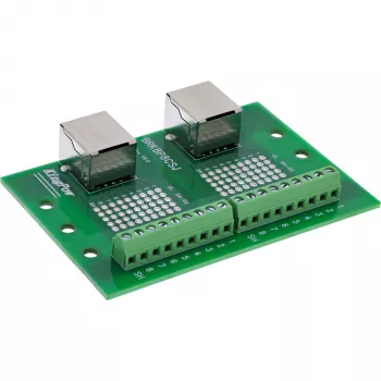 InLine 92505C kaksois-RJ45-liitin riviliitin, suora, DIN-kisko