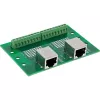 InLine 92505C kaksois-RJ45-liitin riviliitin, suora, DIN-kisko