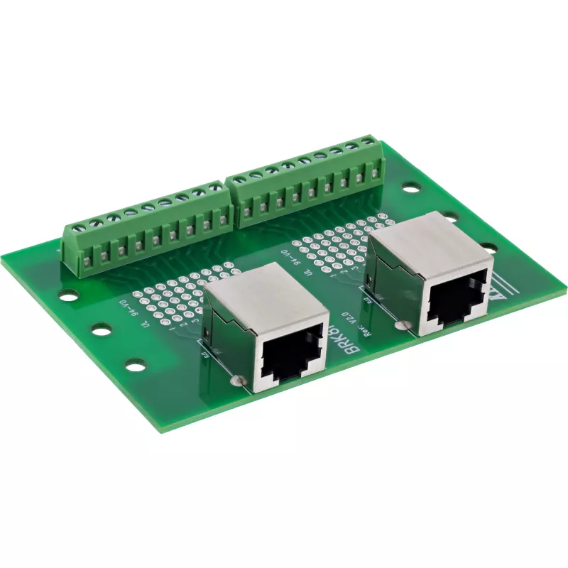 InLine 92505C kaksois-RJ45-liitin riviliitin, suora, DIN-kisko