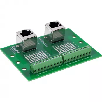 InLine 92505D kaapeliliitin 2x RJ45 8P8C / 2x riviliitin 9 liitintä vihreä