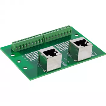 InLine 92505D kaapeliliitin 2x RJ45 8P8C / 2x riviliitin 9 liitintä vihreä