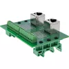 InLine 92505D kaapeliliitin 2x RJ45 8P8C / 2x riviliitin 9 liitintä vihreä