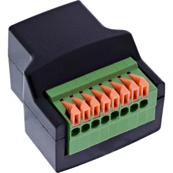 InLine 92505E kaapeliliitin RJ45 8P8C / riviliitin, 8-napainen musta