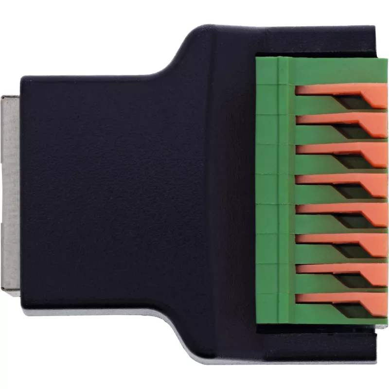 InLine 92505E kaapeliliitin RJ45 8P8C / riviliitin, 8-napainen musta