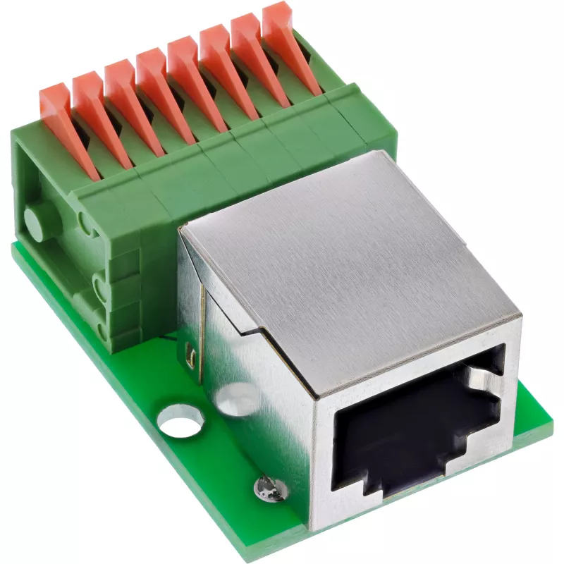 InLine 92505F johdinliitin RJ45 Cat.5e 8P8C / riviliitin, 8-napainen vihreä