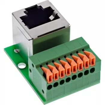 InLine 92505G johdinliitin RJ45 Cat.5e 8P8C / riviliitin, 8-napainen vihreä