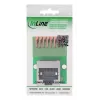 InLine 92505G johdinliitin RJ45 Cat.5e 8P8C / riviliitin, 8-napainen vihreä