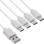 InLine 35146W USB-kaapeli USB 2.0 0,5 m USB A 4 x USB-C valkoinen