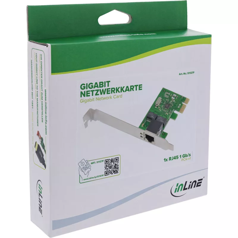 InLine 51127F verkkokortti sisäinen Ethernet 1000 Mbit/s