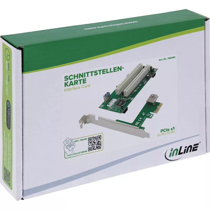 InLine 76619K liitäntäkortti/-sovitin sisäinen PCI