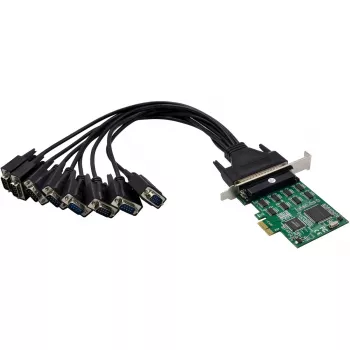 InLine 76660Z 8-porttinen RS-232 PCIe -sarjakortti