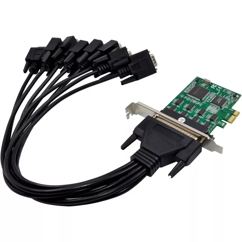 InLine 76660Z 8-porttinen RS-232 PCIe -sarjakortti