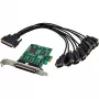 InLine 76660Z 8-porttinen RS-232 PCIe -sarjakortti