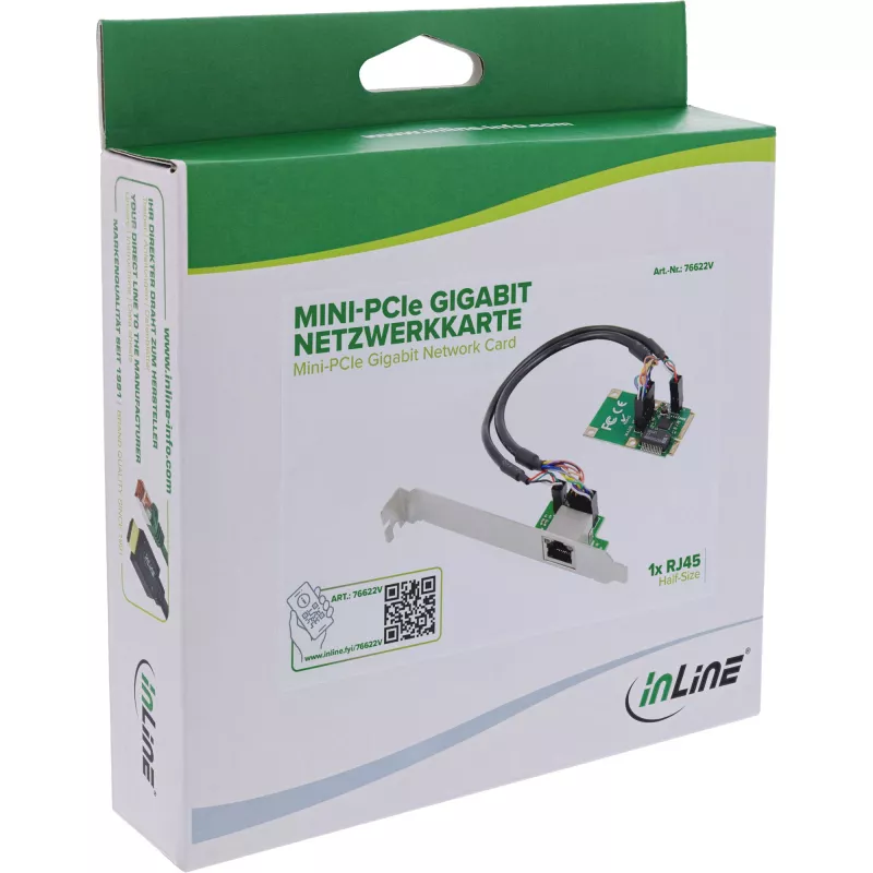 InLine 76622V verkkokortti sisäinen Ethernet 1000 Mbit/s