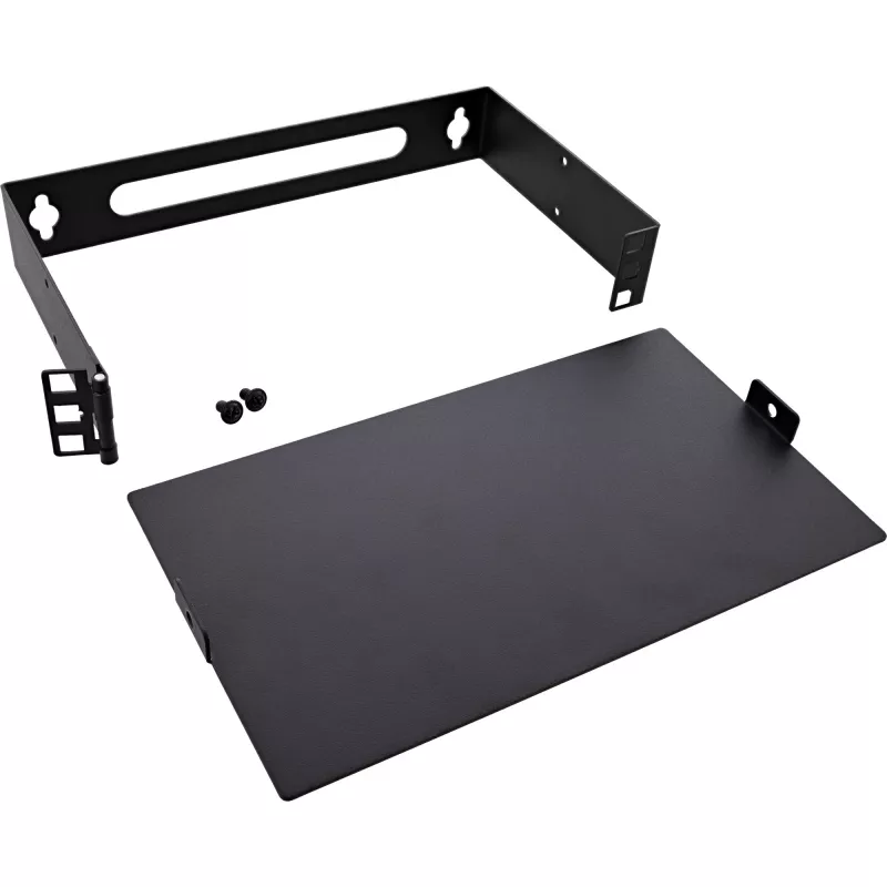 InLine 10101B 10" seinäasenteinen mini-teline, 1U, syvyys 15,2 cm, musta