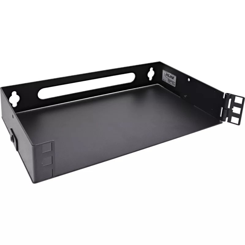 InLine 10101B 10" seinäasenteinen mini-teline, 1U, syvyys 15,2 cm, musta