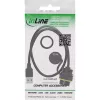 InLine USB-A-liitin IP68 suojattu, naaras - uros, 0,5 m