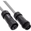 InLine 69927W IP68 verkkovirtaliitin, 3-napainen, pistoke/liitin, M20, musta