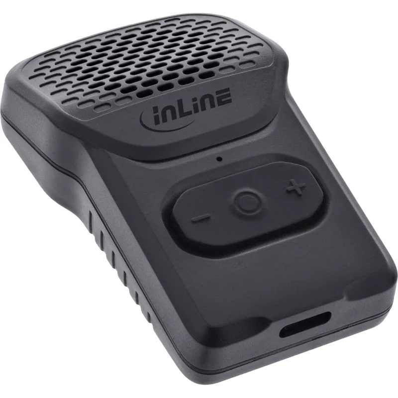 Mono kannettava kaiutin InLine 55383 — musta, elementti 2,8 cm, Bluetooth 2,4 GHz (kantama 10 m)