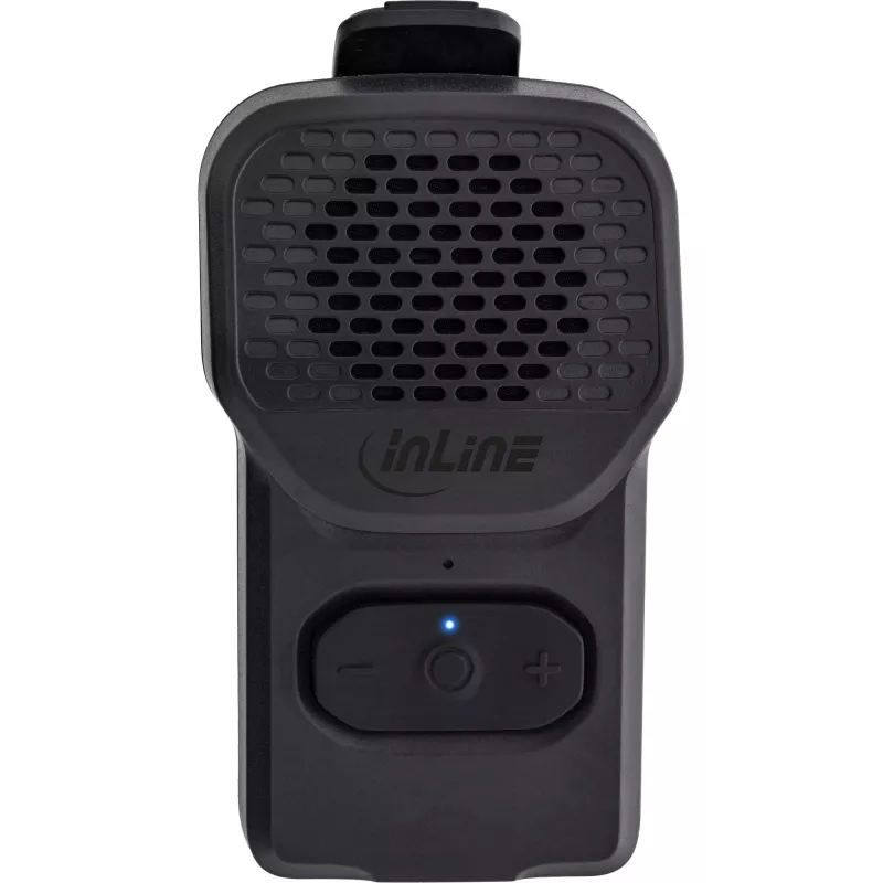 Mono kannettava kaiutin InLine 55383 — musta, elementti 2,8 cm, Bluetooth 2,4 GHz (kantama 10 m)