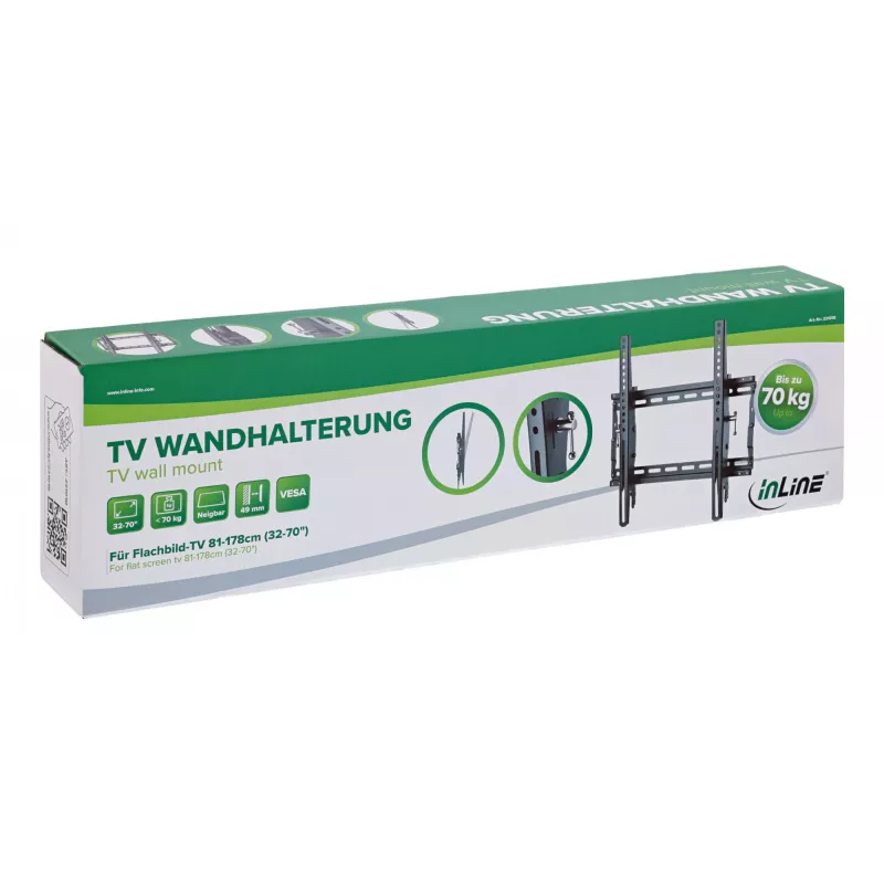 InLine 23101B TV-seinäteline/jalusta 177,8 cm (70