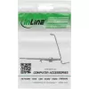 InLine 76203L Keystone SNAP-In metallimoduulin pidike, yksittäinen, DIN-kiskolle, kielekkeellä