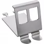 InLine 76203M Keystone SNAP-In metallimoduulin pidike, 2-paikkainen, DIN-kiskolle, kielekkeellä