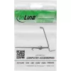 InLine 76203M Keystone SNAP-In metallimoduulin pidike, 2-paikkainen, DIN-kiskolle, kielekkeellä