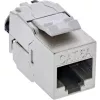 InLine 76202V Keystone RJ45-liitin ohut, SNAP-In, Cat.6A, integroitu nippuside, 10 kpl