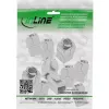 InLine 76202V Keystone RJ45-liitin ohut, SNAP-In, Cat.6A, integroitu nippuside, 10 kpl